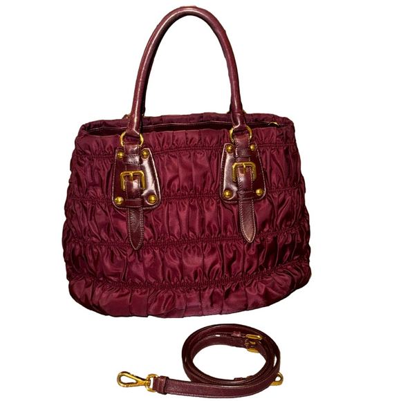 PRADA TESUTO  GAUFRE Tote Handbag - Picture 2 of 12